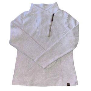 LIV Life Integrity Earth cream 1/4 zip pullover fleece size M